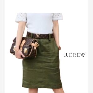 J. Crew classic‎ twill skirt 12